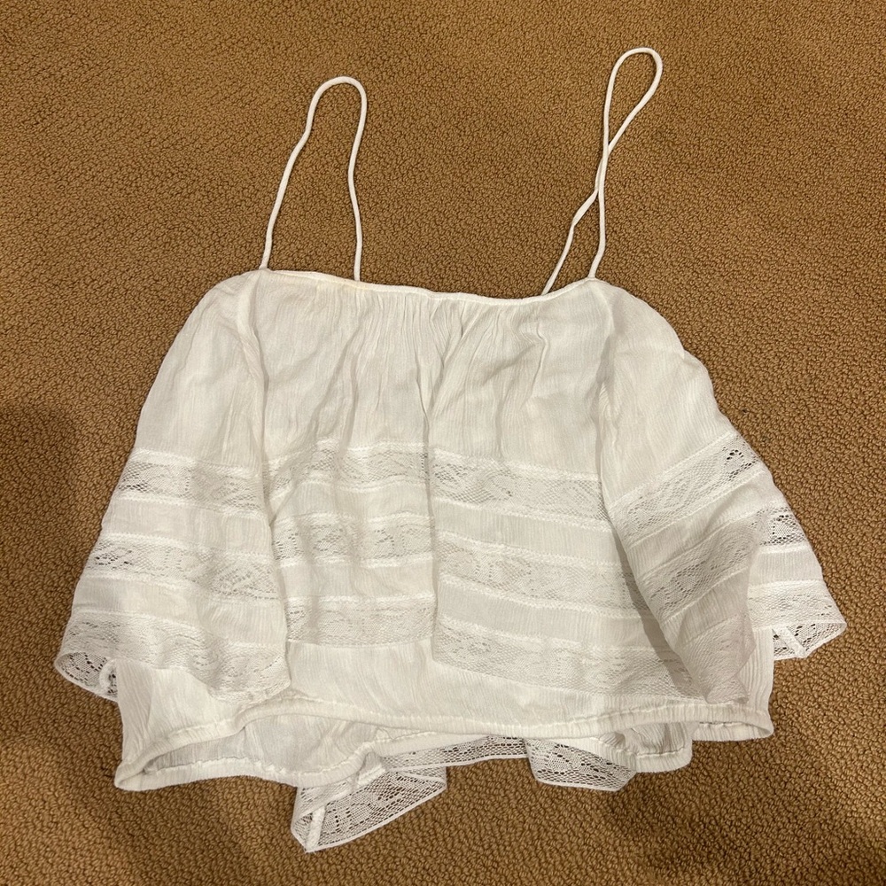 Lacy Flowy Free People Strappy Tank Top